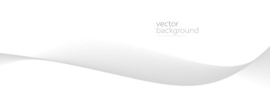 Yumuşak gradyan vektör soyut arka plan, gevşetici ve sakin sanat, kolay ve sakin resim ile akan gri eğri şekli.