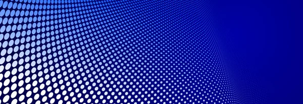 Dark Blue Dots Perspective Vector Abstract Background Multimedia Internet Information — Vettoriale Stock