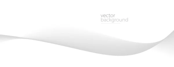 Flowing Grey Curve Shape Soft Gradient Vector Abstract Background Relaxing — Vetor de Stock