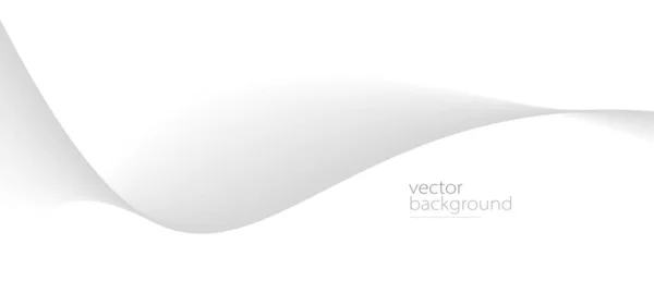 Flowing Grey Curve Shape Soft Gradient Vector Abstract Background Relaxing — Stockvektor