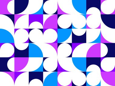 Kusursuz geometrik desen, duvar kağıdı veya web siteleri için soyut vektör arkaplanı veya geometrinin renkli elemanları ile oluşturulan kağıt baskısı.