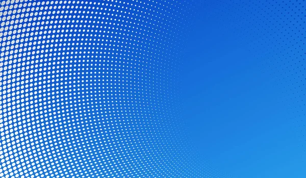 Blue Dots Perspective Vector Abstract Background Multimedia Internet Information Theme — Wektor stockowy