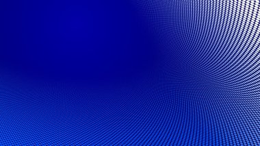 Noktalı vektör soyut arkaplan, perspektif akışında koyu mavi noktalar, multimedya bilgi teması, büyük veri teknolojisi resmi, havalı arkaplan.