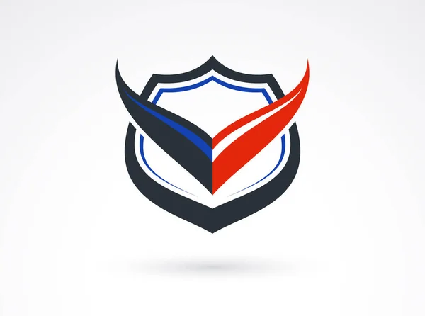 Design Shield Branding Ammo Protection Symbol Antivirus Sport Theme Insurance — Vector de stock