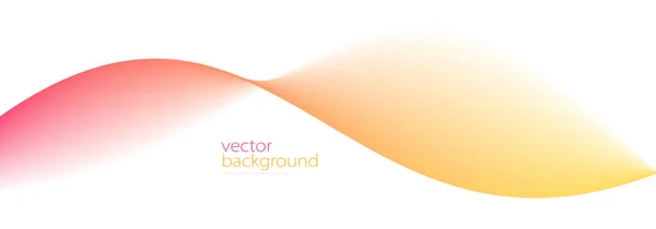 Curve Shape Flow Vector Abstract Background Red Yellow Gradient Motion — Stockvektor