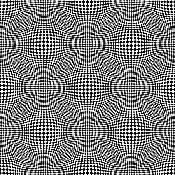 Motif Sans Couture Carreaux Avec Illusion Optique Volume Sphérique Fond — Image vectorielle