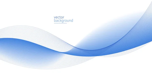 Forma Curva Azul Que Fluye Con Fondo Abstracto Vector Gradiente — Archivo Imágenes Vectoriales