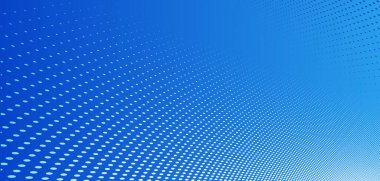 Noktalı vektör soyut arkaplan, perspektif akışında mavi noktalar, multimedya bilgi teması, büyük veri teknolojisi resmi, serin arkaplan.