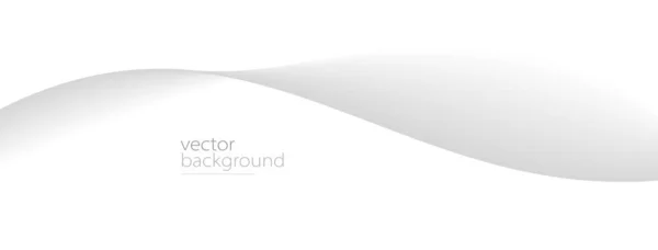 ライトグレーグラデーション ダイナミック スピードコンセプト 未来技術またはモーションアートの曲線形状フローベクトル抽象的背景 — ストックベクタ