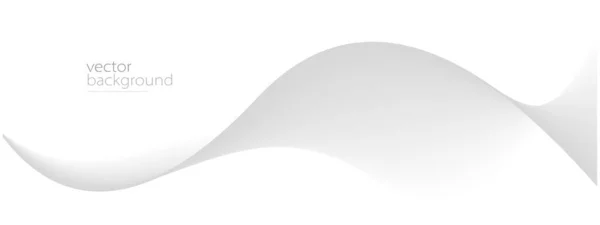 浅灰梯度 动态和速度概念 未来主义技术或运动艺术中的曲线形状流矢量抽象背景 — 图库矢量图片