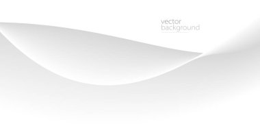 Yumuşak gradyan vektör soyut arka plan, gevşetici ve sakin sanat, kolay ve sakin resim ile akan gri eğri şekli.