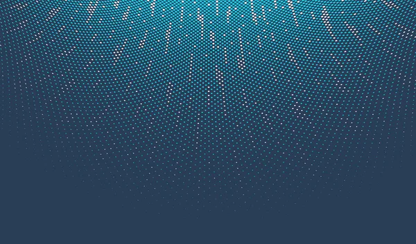 Dotted Vector Abstract Background Blue Dots Perspective Flow Multimedia Information — Vetor de Stock