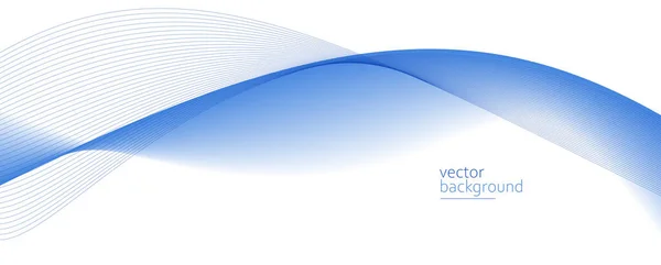 Sanfter Fluss Wellenförmiger Form Mit Gradienten Vektor Abstrakten Hintergrund Hellblaue — Stockvektor