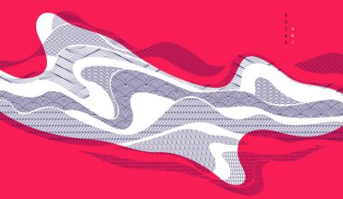 Doğa sanatı oryantal Japon tarzı vektör soyut arka plan kırmızı renklerde, su şekilleri ve dokuları gibi akışkan.