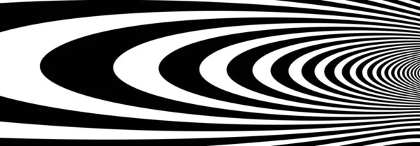 Абстрактне Оптичне Мистецтво Чорно Білі Лінії Гіпер Перспективі Векторний Абстрактний — стоковий вектор