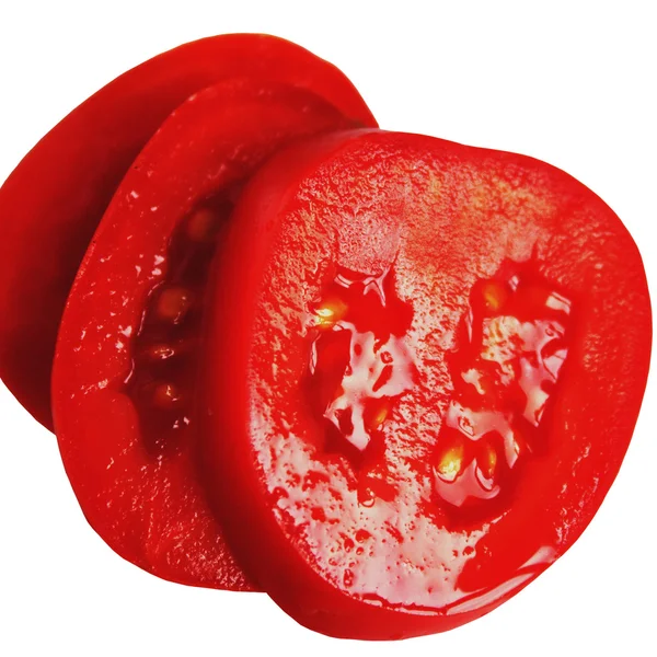Tomaten op een witte achtergrond — Stockfoto