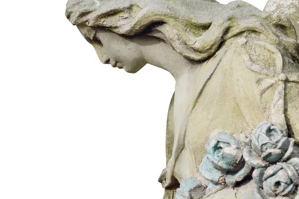 Beyaz arka plan üzerinde melek figürü