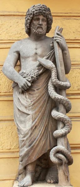 Grekisk Gud asclepius Stockbild