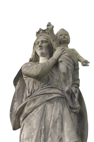 Socha Panny Marie a Ježíše Krista — Stock fotografie