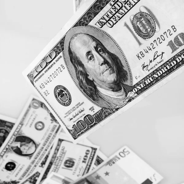 Close up de nota de dólar — Fotografia de Stock