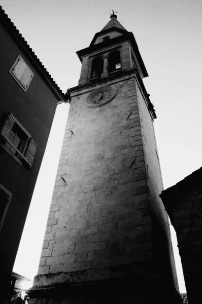 Città medievale Chiesa romanica (Budva, Montenegro ) — Foto Stock