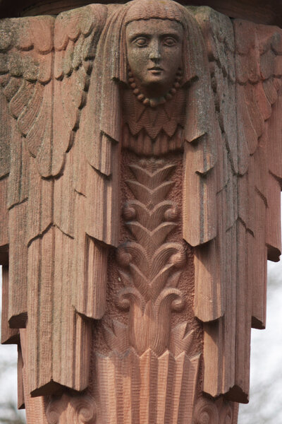 The statue of the goddess Hera in Greek mythology, and Juno in R