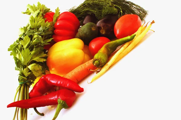 Grönsaker som en symbol för hälsosam mat och god affär — Stockfoto