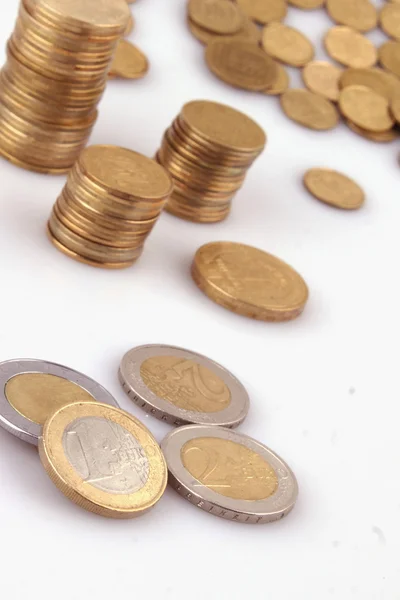 EU (European Union coins) — Stock Photo, Image