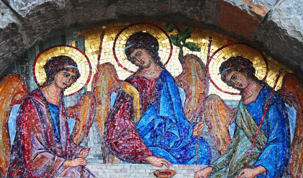 Holy trinity mosaic — Stock Photo, Image