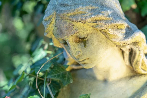 Death Concept Close Beautiful Angel Crying Symbol Pain Fear End — Stock Photo, Image