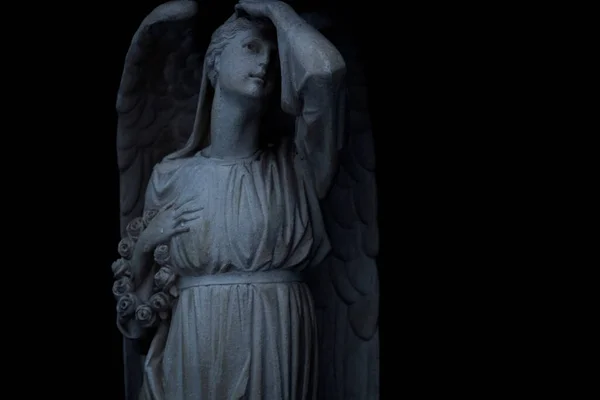 Prachtige Engel Des Doods Einde Van Het Menselijk Leven — Stockfoto