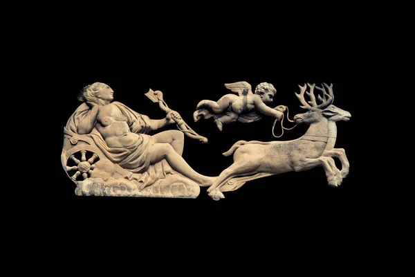Antica Statua Artemide Diana Dea Della Luna Della Fauna Selvatica — Foto Stock