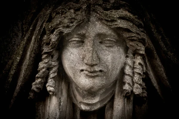 Argomento Antica Statua Pietra Della Dea Era Figlia Maggiore Kronos — Foto Stock