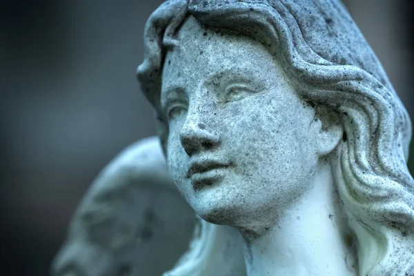 Прекрасный Ангел Символ Смерти Боли Конца Человеческой Жизни Фрагмент Древней — стоковое фото