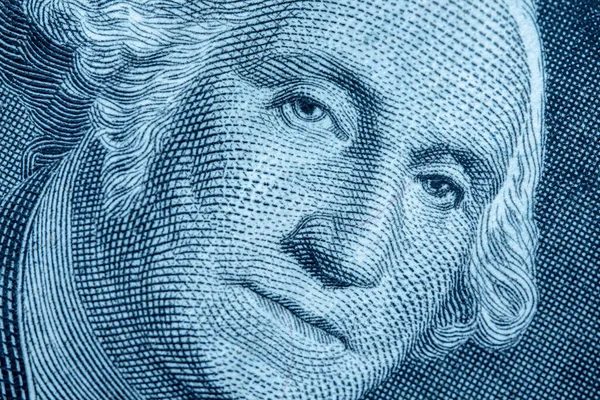 Amerika 'nın ekonomi, finans ve iş dünyasının sembolü olarak ilk ABD Başkanı George Washington' a bir dolar banknot..