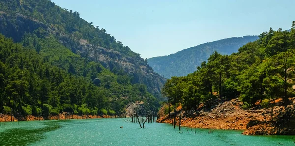 Summer Landscape Mountains Lake Green Canyon Turkey Tourism Beauty Turkey — 스톡 사진