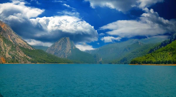 Summer Landscape Mountains Lake Green Canyon Turkey Tourism Beauty Turkey — Photo