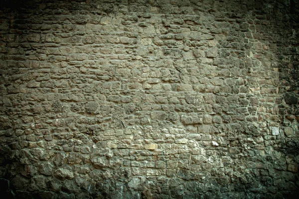 Ancient Stone Wall Architectural Background Copy Space — Photo
