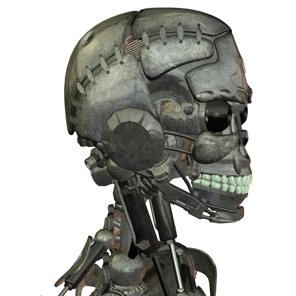 一种机器人的头 — 图库照片