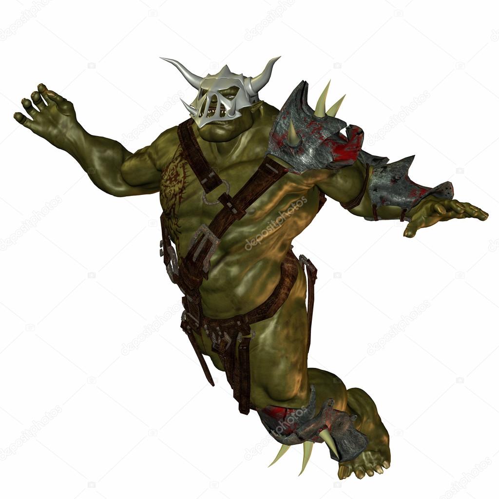 Jumping orc