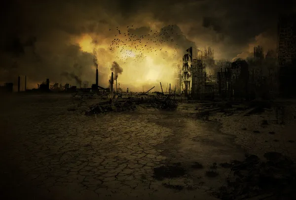 Background apocalyptic scenario V2 — Stock Photo, Image