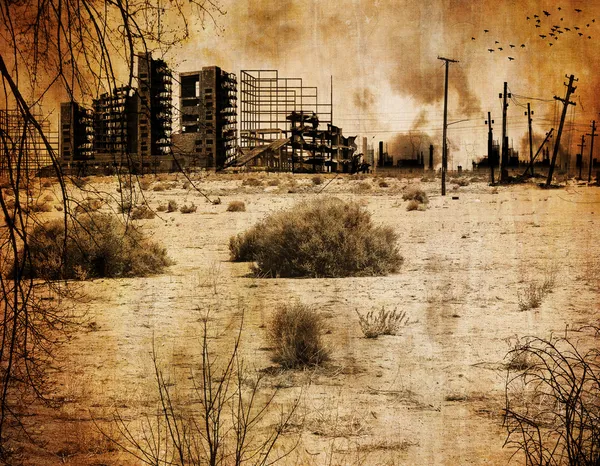 Hintergrund - nukleare Apokalypse Stockbild