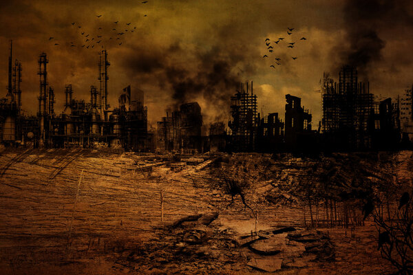 Background - Destroyed City