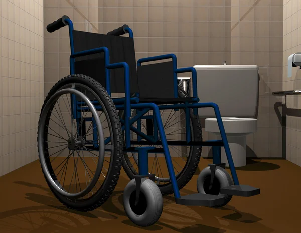 WC accessibile alle sedie a rotelle — Foto Stock