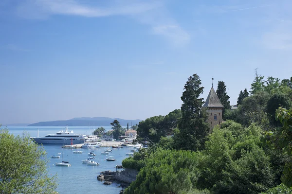 Opatija bay, Chorvatsko turistika — Stock fotografie