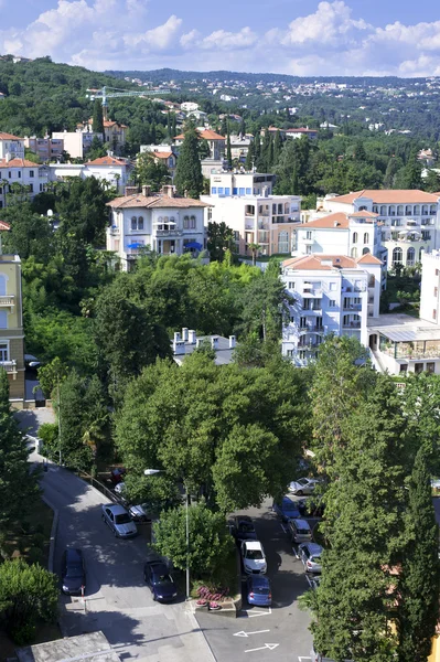 Opatija γραφική άποψη πανοράματος — Φωτογραφία Αρχείου