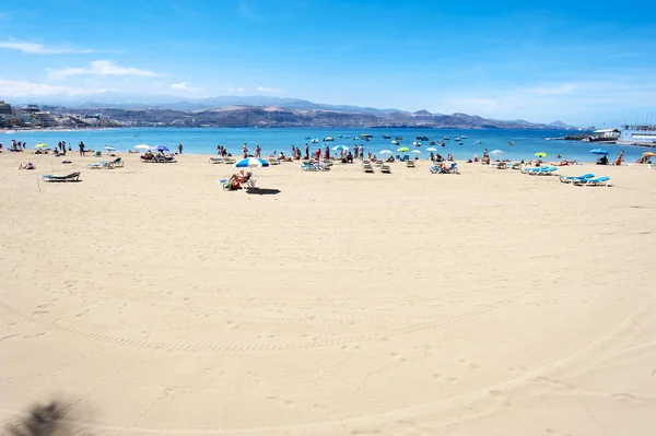 西班牙加那利岛拉斯帕尔马德，根特拉斯海滩 — 图库照片
