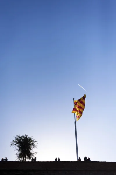 Bandeira catalã — Fotografia de Stock