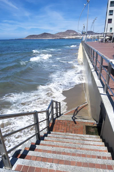 Escada para a praia — Fotografia de Stock