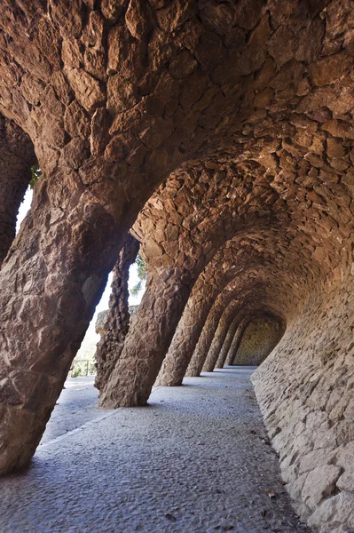 Park Guell, Barcelona, Hiszpania — Zdjęcie stockowe